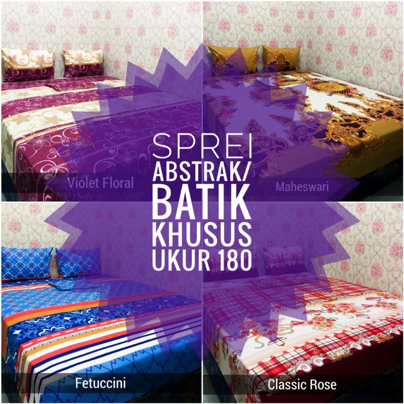 Sprei batik abstrak sprei adem tidur nyenyak