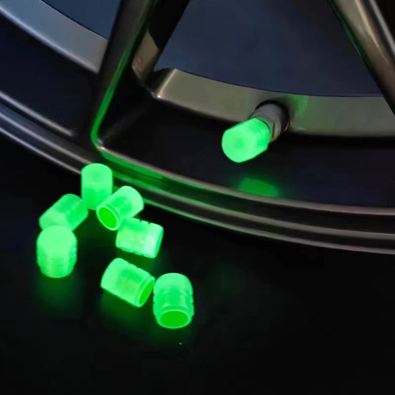 2pcs Penutup Klep Ban Mobil car wheel luminous valve cover Anti Air Dan Debu Cocok Untuk Motor Onderdil Mobil