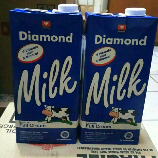 

susu UHT full cream diamond