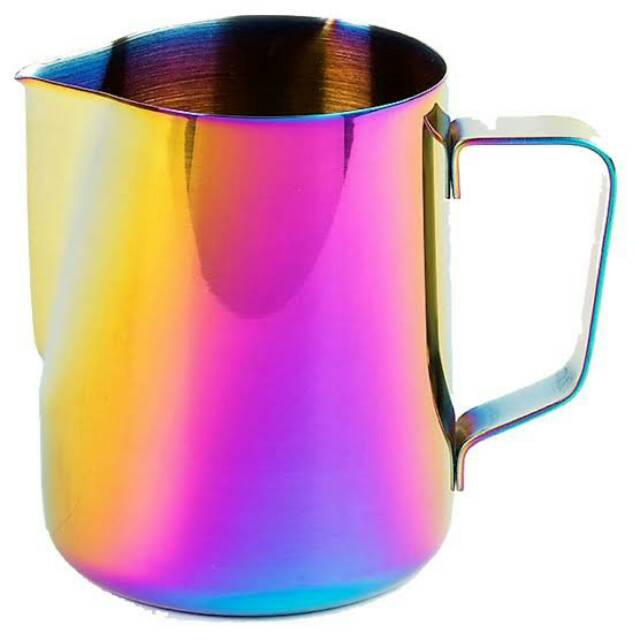 MILK JUG RAINBOW 350 600 ml - BARISTA PROFESSIONALS TOOL (LATTE ART)