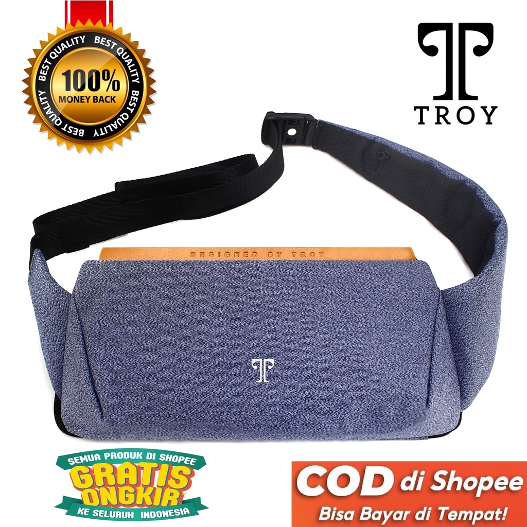 TOKOKOE - Tas Pria model Selempang Shoulder Bag dengan tali Magnet Original - Troy - Montana