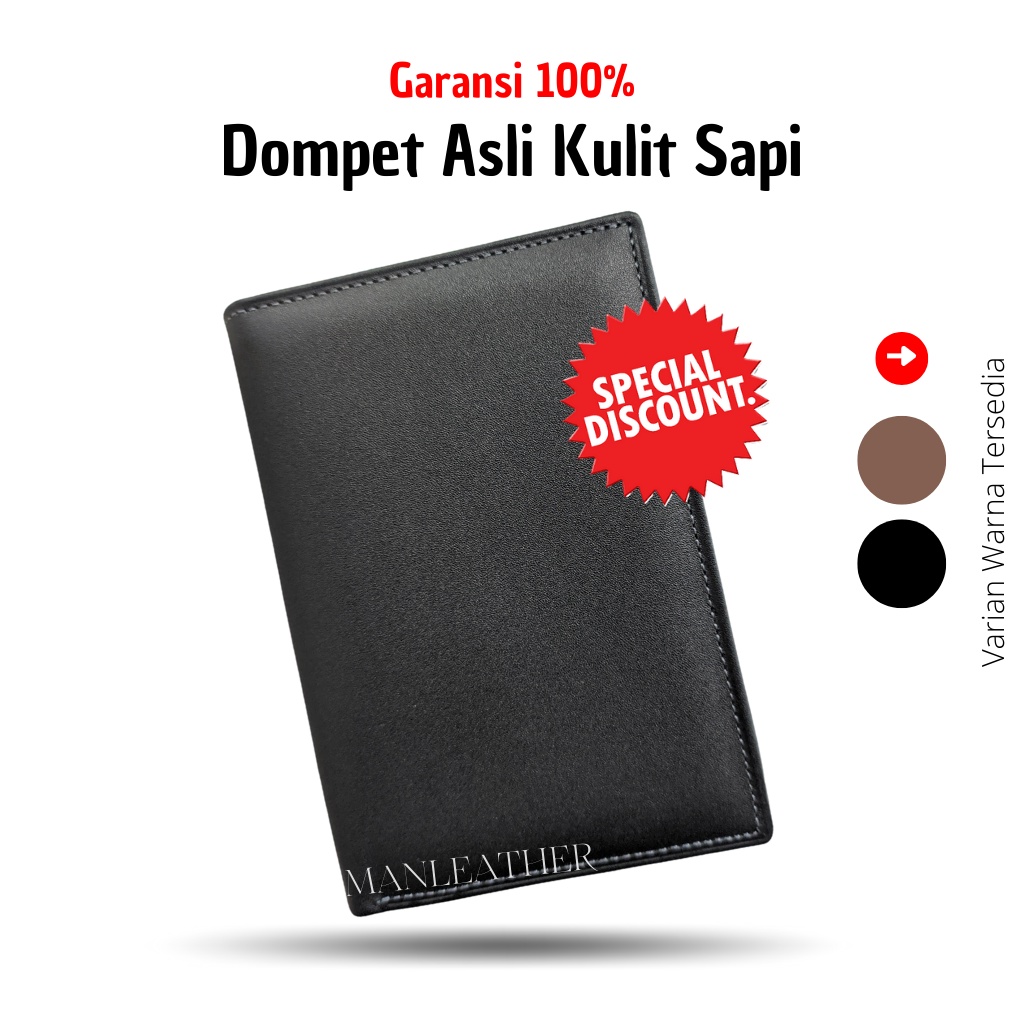 Dompet Wallet Walet Lipat Pria Cowok Kulit Sapi Asli Premium Cowo Laki2 Keren Kekinian Leather Murah