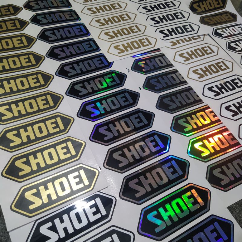 sticker Shoei Sticker cutting shoei stiker helm logo shoei