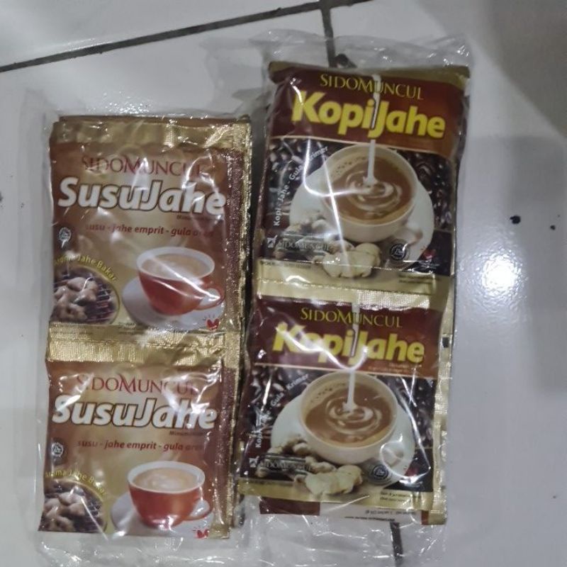 

kopi jahe & susu jahe sidomuncul