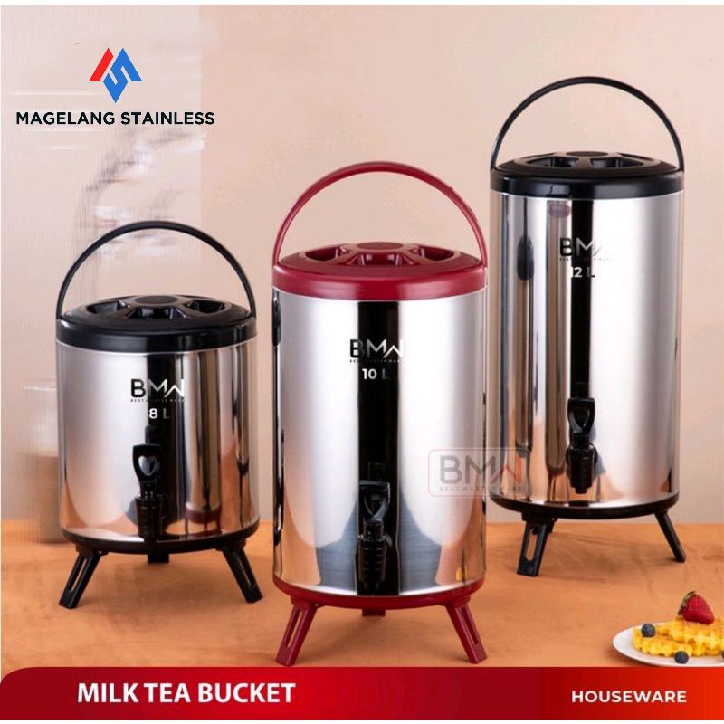 BMW MILK TEA BUCKET 12LITER/WATER JUG JUMBO/DISPENSER AIR