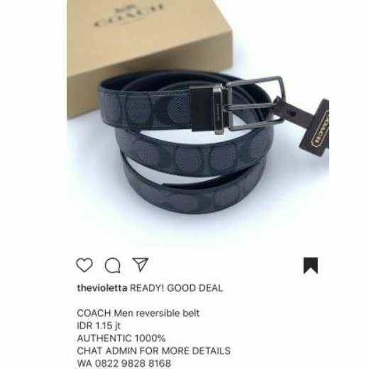 COACH MEN REVERSIBLE BELT BAG