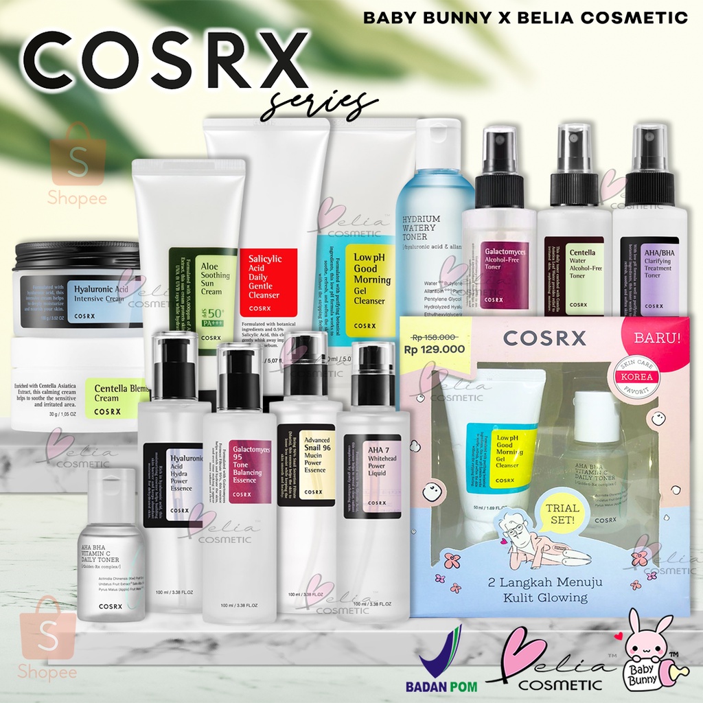 ❤ BELIA ❤ COSRX Series AHA/BHA C.Toner | Low PH Good Morning Gel Cleanser | Salicylic Acid | LowPH | S.Acid | Cleanser Toner (✔️BPOM)