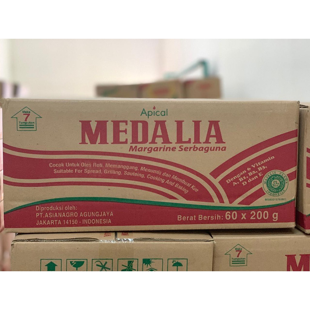 MEDALIA Margarine Serbaguna 60 x 200 GR