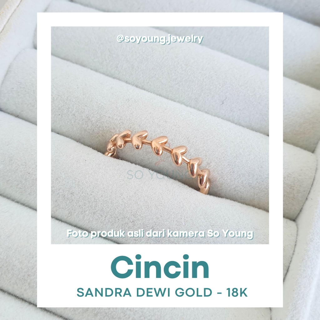 Cincin Sandra Dewi Gold VALENTINE Series RI200232 Kadar 18K