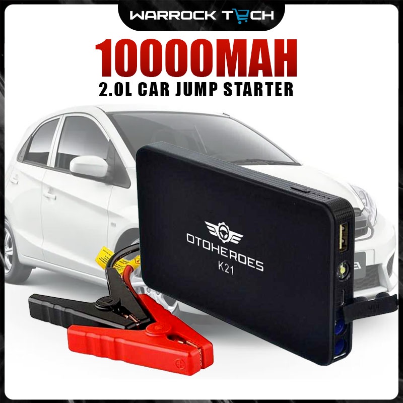 OTOHEROES USB Power Bank Car Jump Starter Flashlight 10000mAh - K21