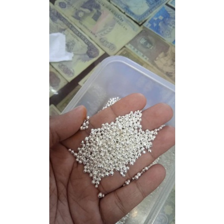 Biji Perak Murni 99,95% Granule asli Pure Fine Silver  Butiran Harga per Gram gr