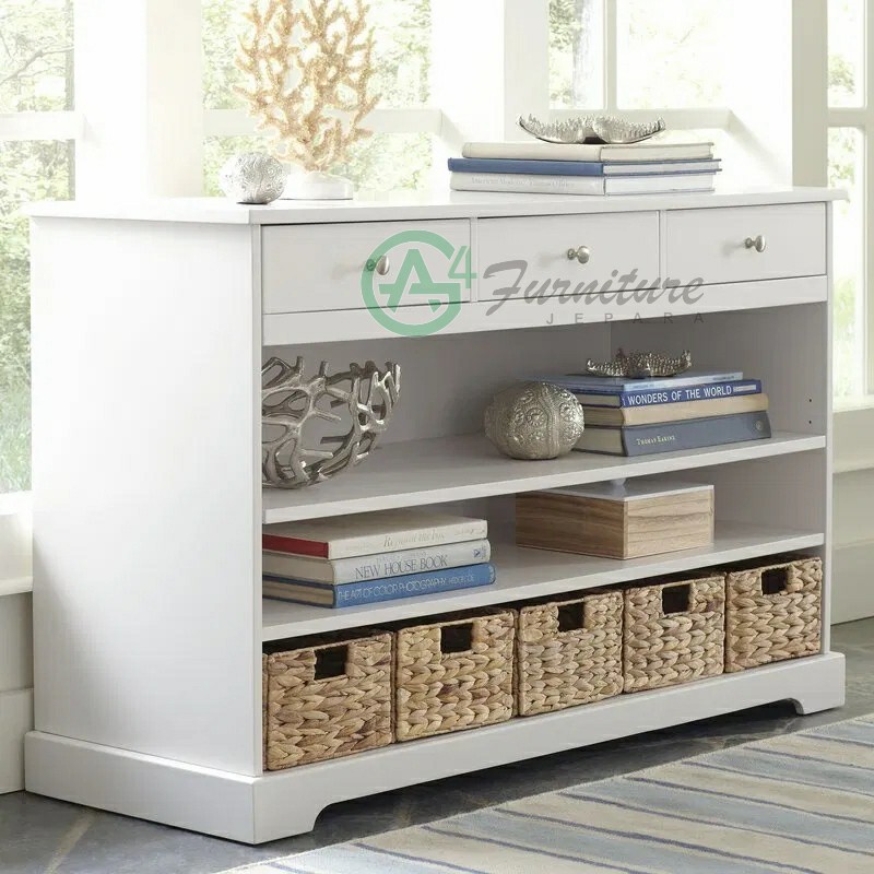 Bufet Minimalis Ruang Tamu Irondale - Kayu Mahoni