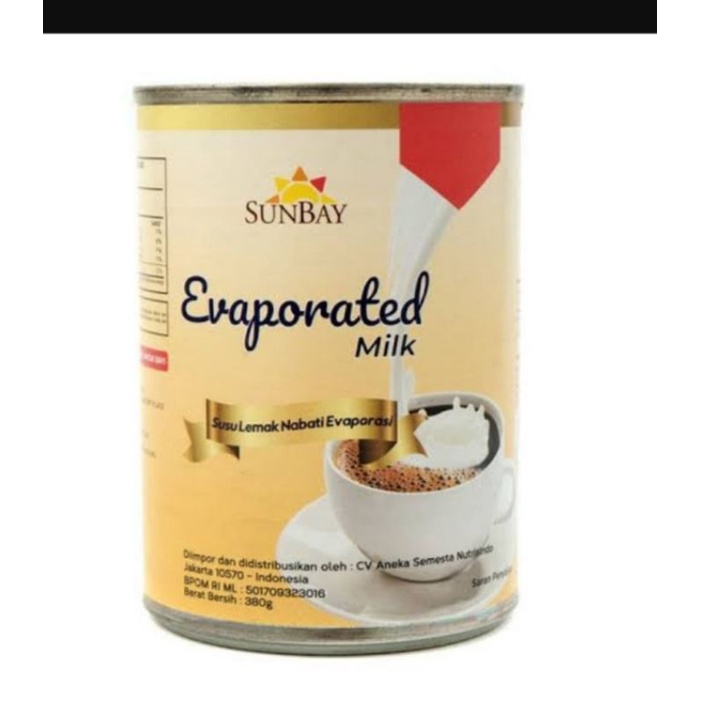 

Susu Evaporasi Sunbay 380gr/Evaporated Milk Sunbay