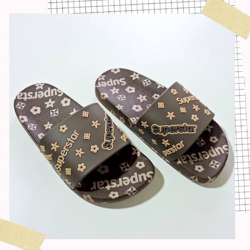 SANDAL ANAK IMPORT SUPER STAR SLIPPER LAKI LAKI/COWOK PREMIUM DISKON MURAH