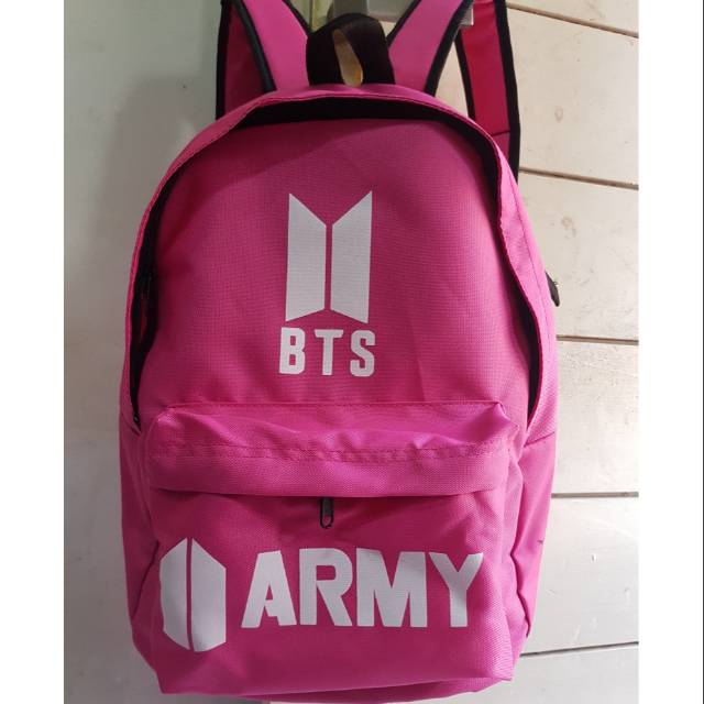 BTS TAS RANSEL KPOP BANGTAN BOYS WARNA PINK BACKPACK