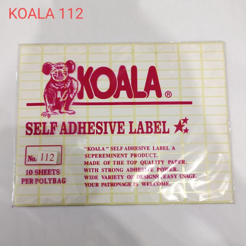 

KOALA UNDANGAN 112 / LABEL SERBAGUNA / STIKER SERBAGUNA