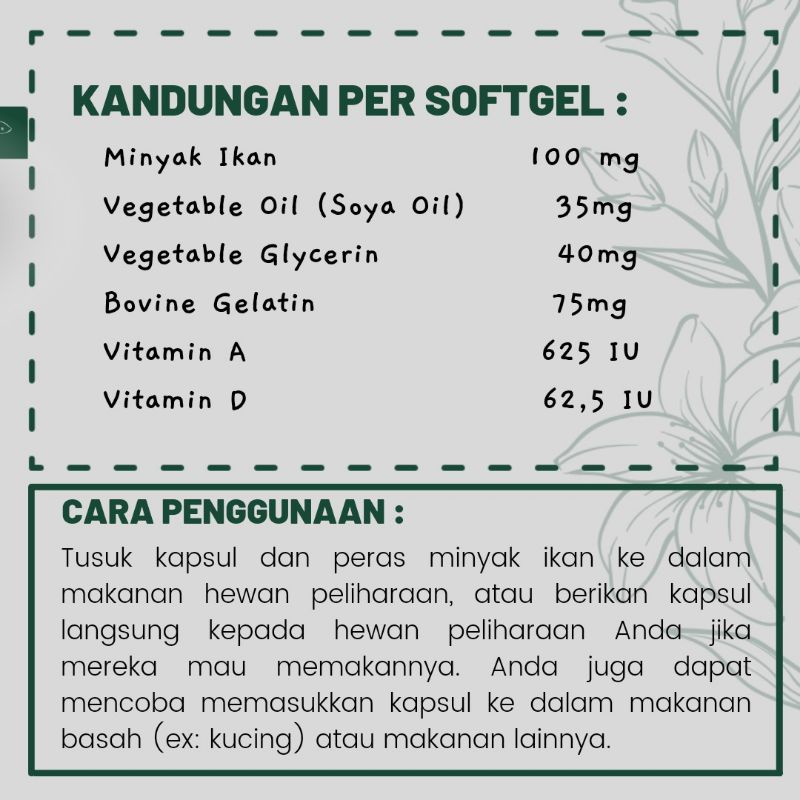 Vitamin Kucing Fish Oil