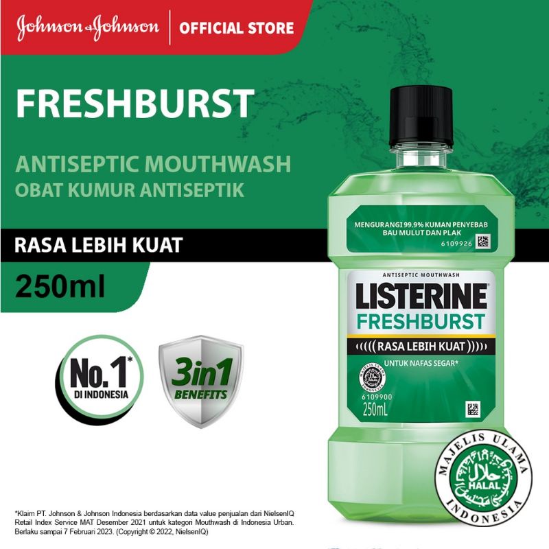 LISTERINE® Fresh Burst Antiseptic Mouthwash / Obat Kumur Antiseptik 250ml