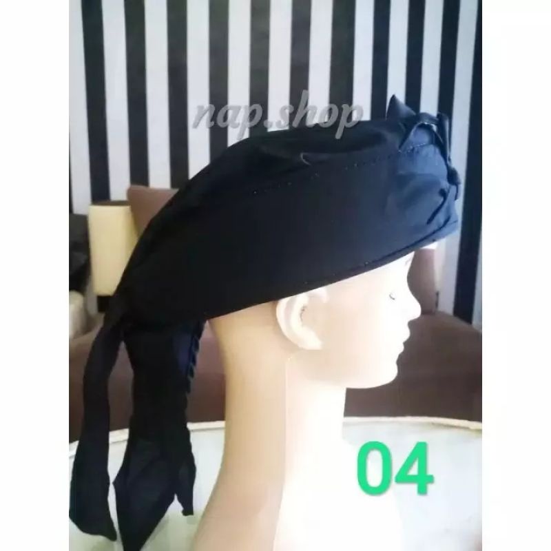 BLANGKON MOTIF HITAM POLOS