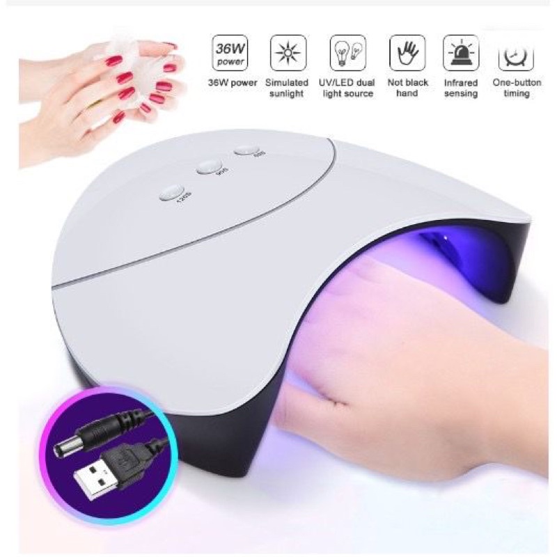 Alat Pengering Kutek Kuku Portable UV LED nail dryer 36w Best Seller