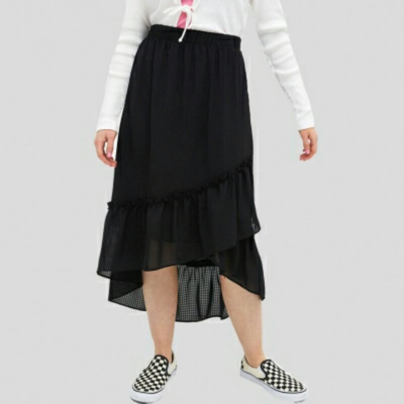 Monki Fishtail Skirt Black