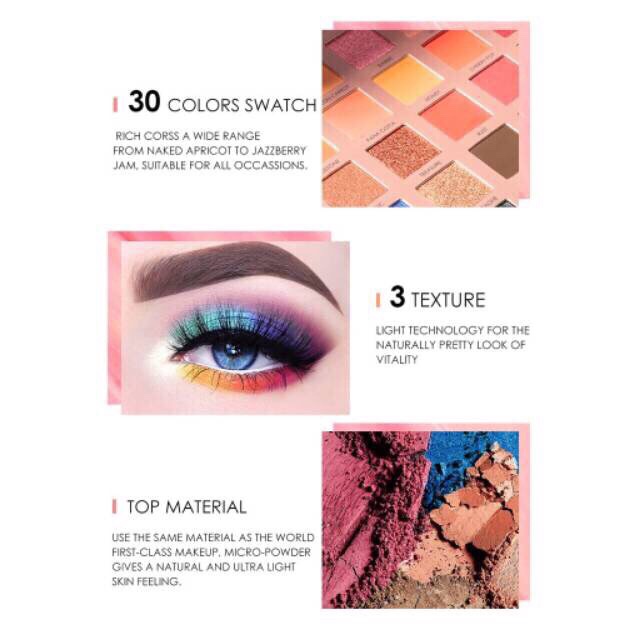 Focallure 30 Warna Eyeshadow Palette Endless Possililities Collection