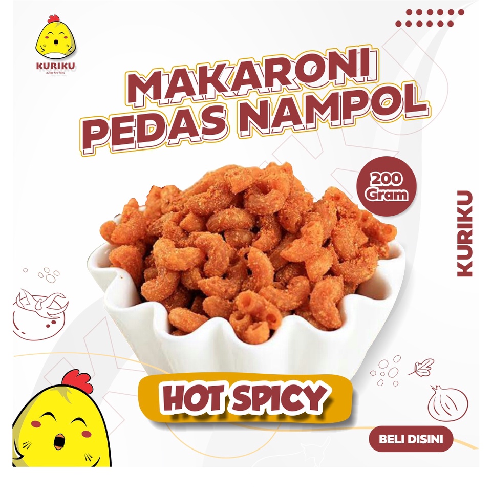 

makaroni pedas gurih / makaroni viral / cemilan pedas 200gr