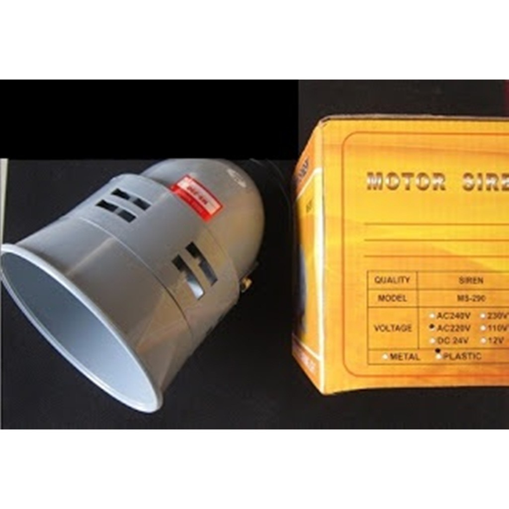 Sirine / Motor Siren / Alarm Siren MS 290 MS-290 DC 12V METAL