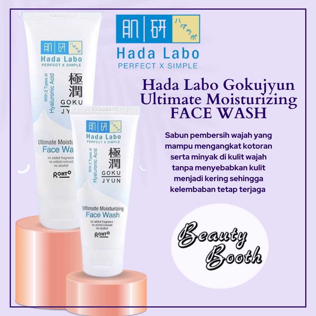 HADA LABO Gokujyun Ultimate Moisturizing FACE WASH / SABUN