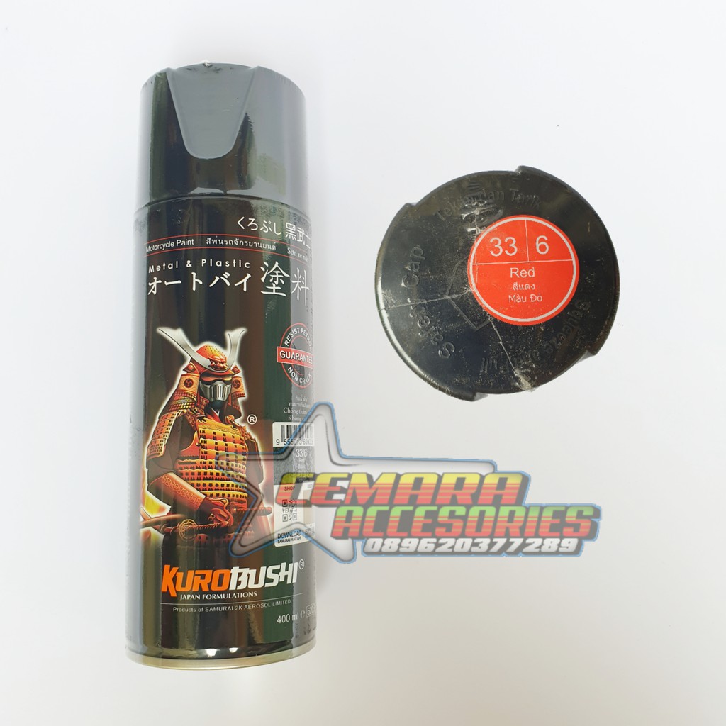 

Pilox Samurai Paint - Warna Red 6 (merah) 400ml