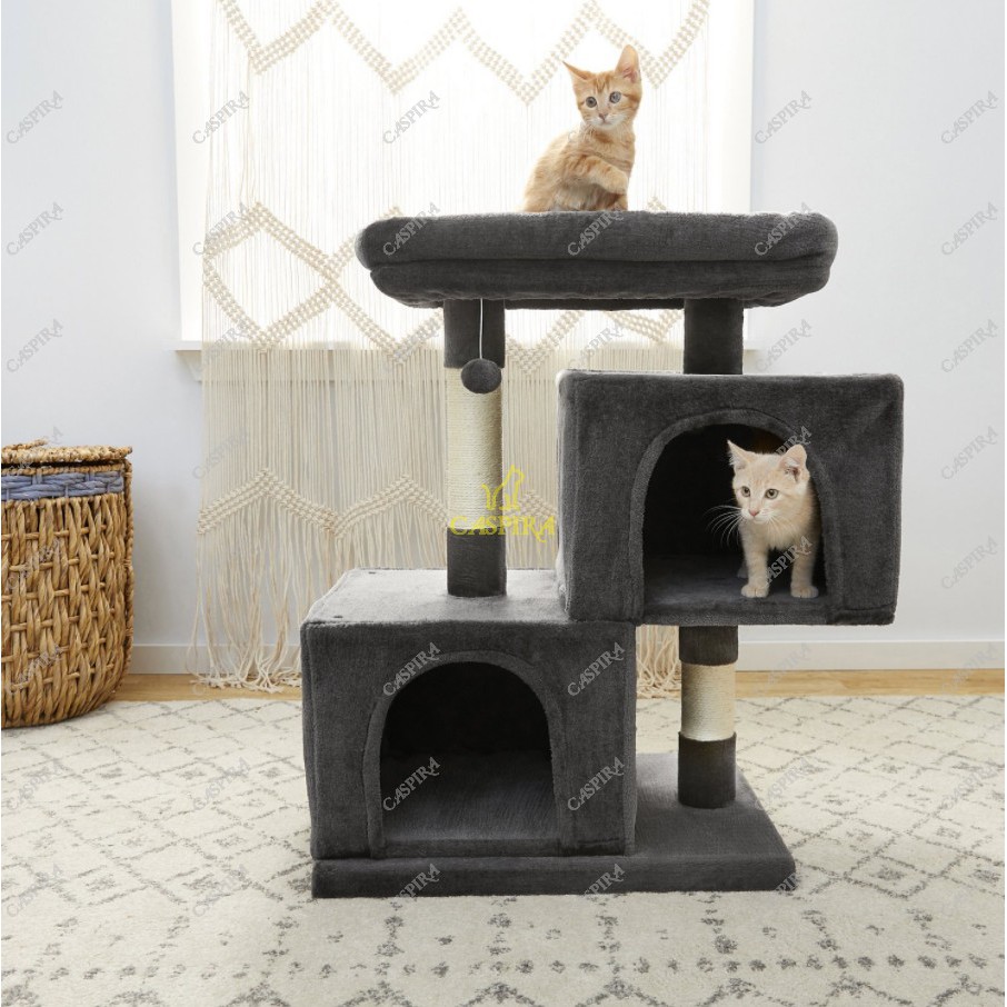 Cat House - Garukan Kucing - Mainan Kucing - Cat Tree - Kandang Kucing Kayu - Rumah Kucing Caspira