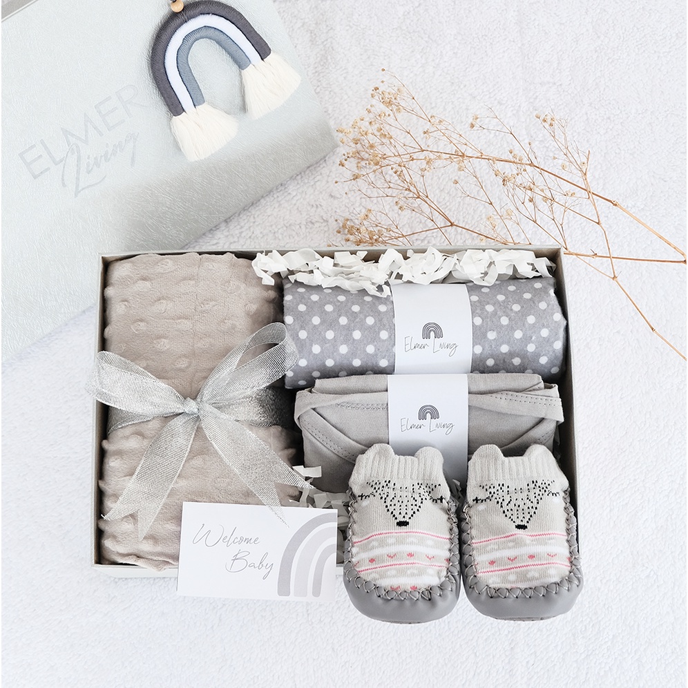 Elmer Living Rattan Series Newborn Hampers | Kado Lahiran Bayi Eksklusif Rotan Series