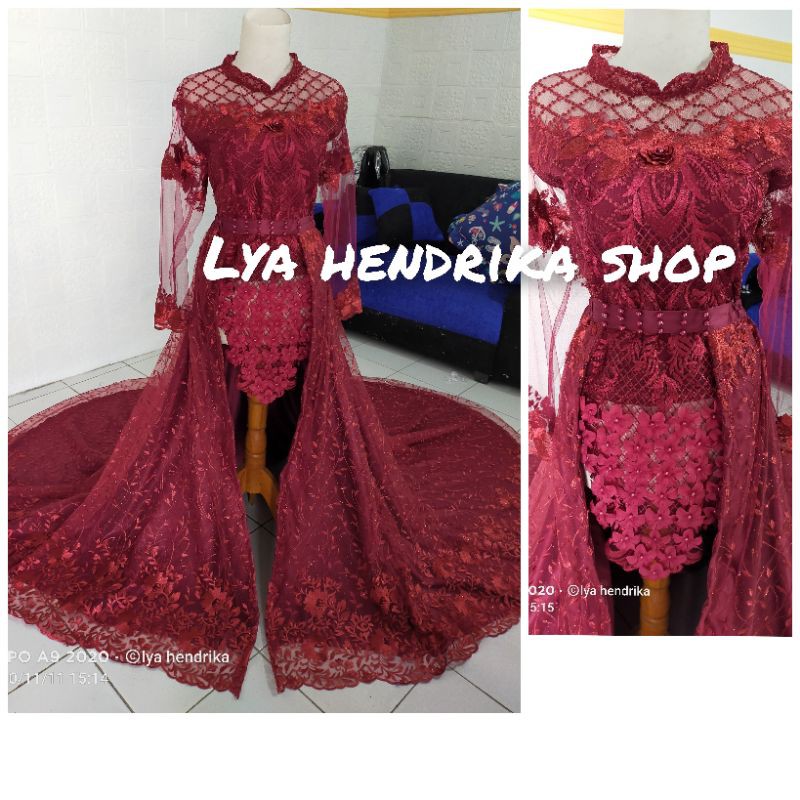 Kebaya pengantin+ekor