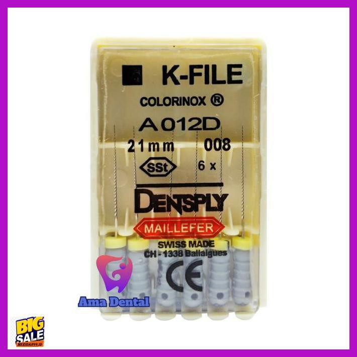 

LEHEBEHEL- K FILE DENSPLY ASSORTED 21MM 6/8/10/15 - 21MM 15 -ASLII.