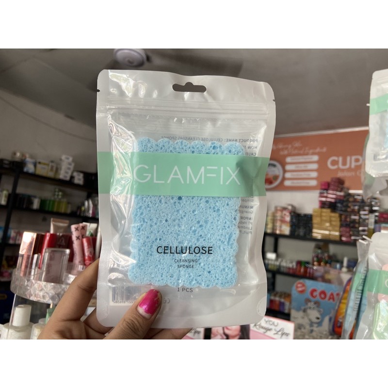 a.x - Glamfix Squared Cullulose Cleansing Sponge Y.O.U -- spons Facial cellulose you