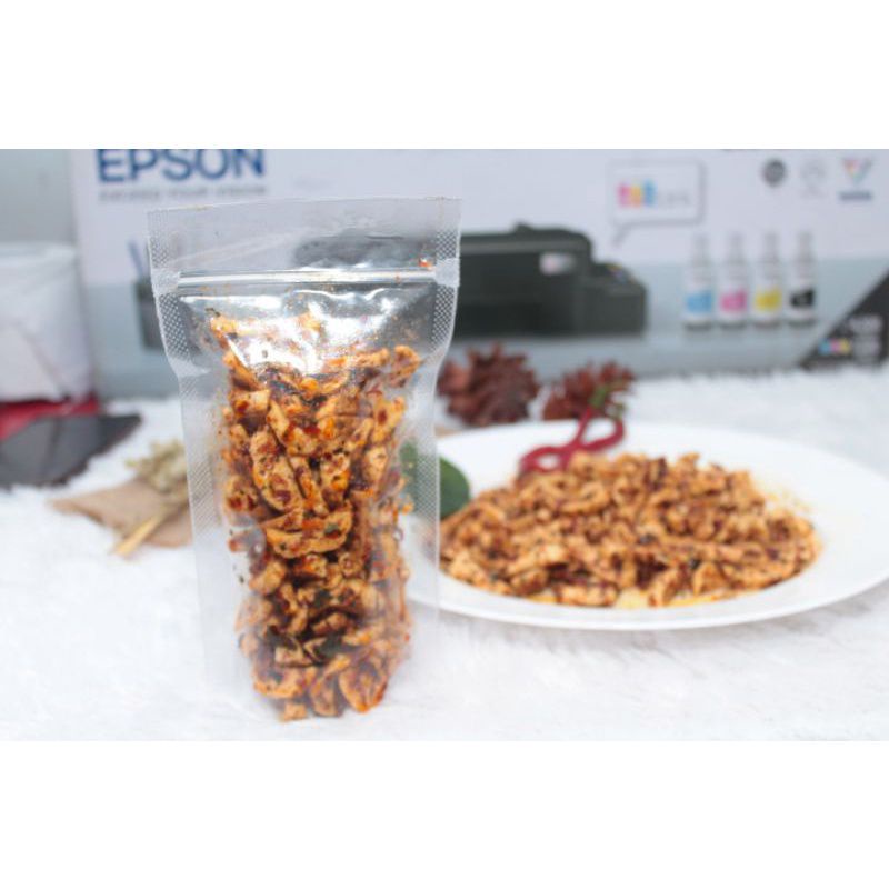 (COD) BASRENG VIRAL PEDAS MANIS DAUN JERUK BERAT 50 GRAM BASRENG renyah / basreng gurih / basreng kekinian / basreng murah-Basreng 85 gram