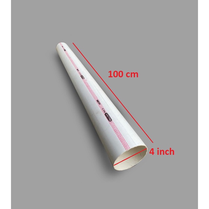 Pipa PVC Rucika Wavin 4&quot; 4 in inci inch potongan per 100cm 100 cm 1m 1 m meter