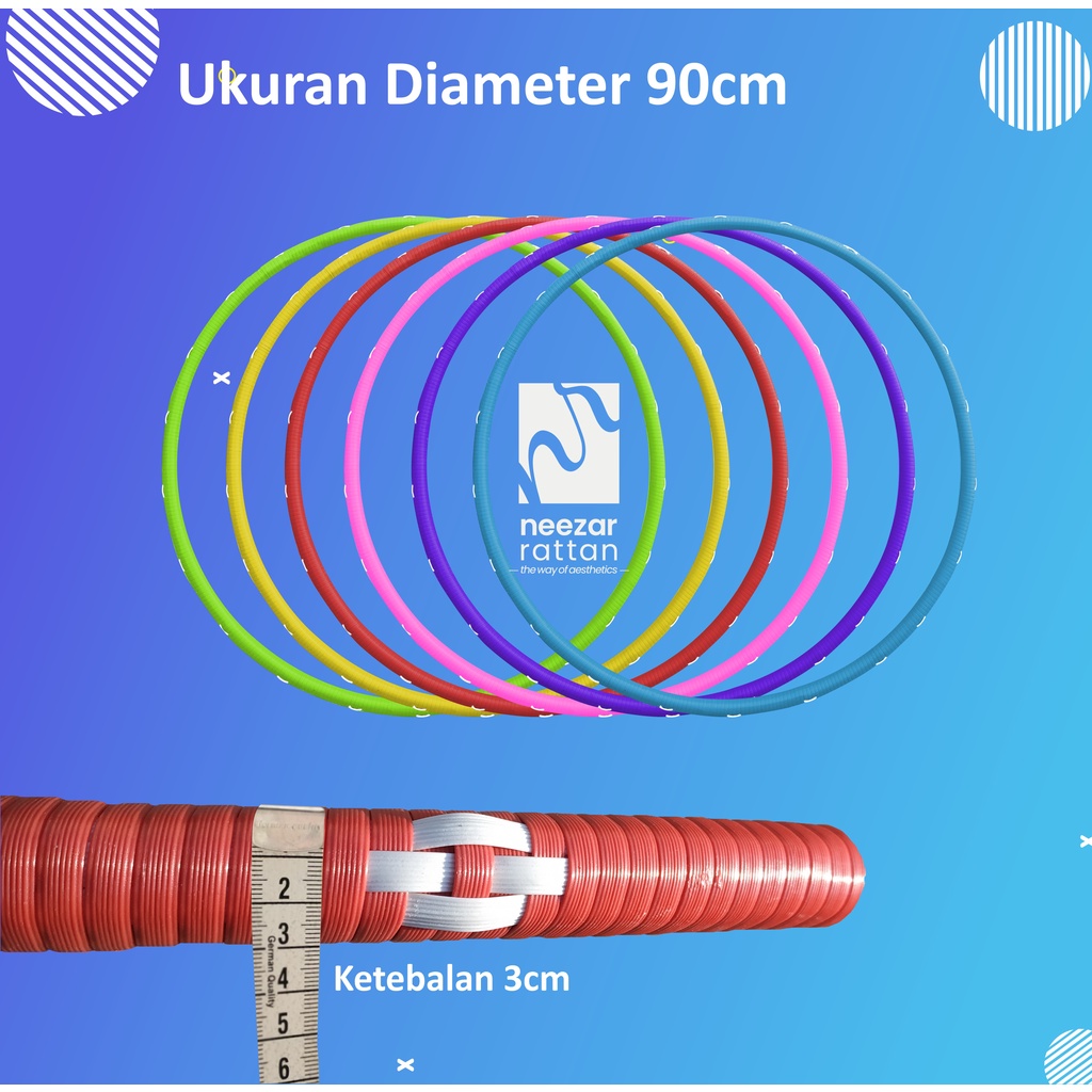 RB Hulahop / Hula Hoop Rotan Warna