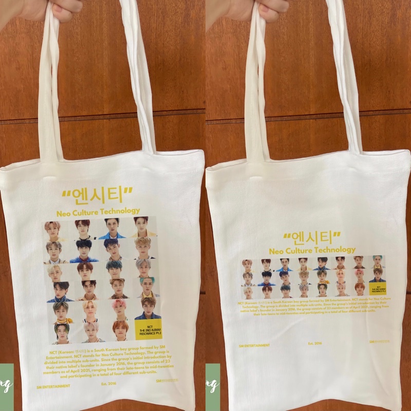 Fitin.id-Tote Bag Wanita Canvas dan Rajut Pria NCT-NEO CULTURE TECHNOLOGY VOL 17