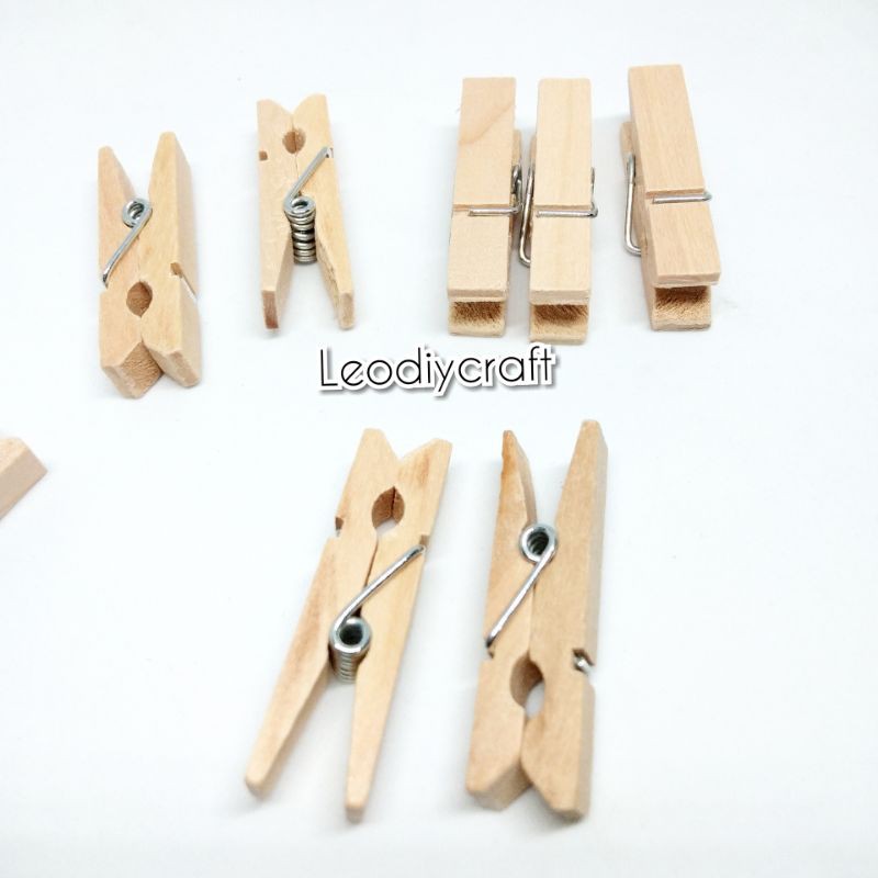penjepit Kayu 2'5 cm_Wooden Clip_jepitan kayu