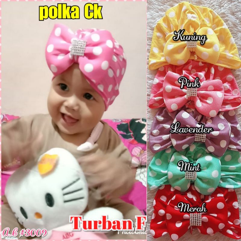 {COD TERMURAH} CIPUT TURBAN BAYI ANAK MOTIF PITA