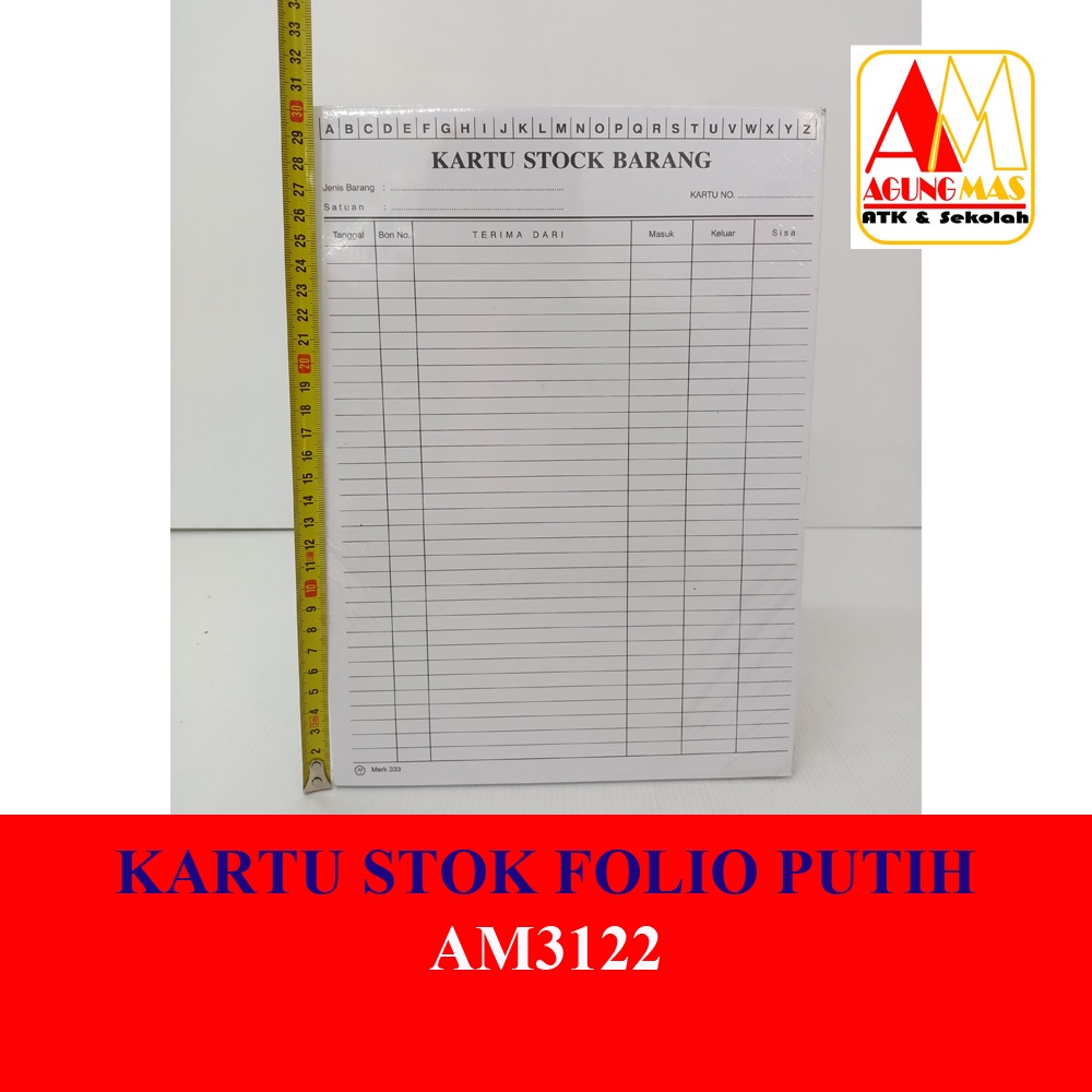 

KARTU STOK FOLIO PUTIH