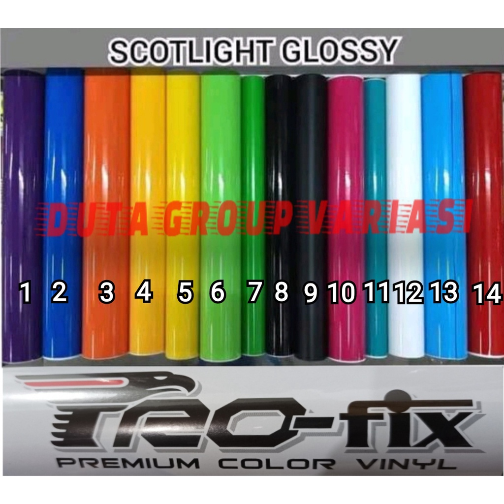 scotlet motor profix warna glossy L 45cm x P 50cm dan L 45cm X P 100cm