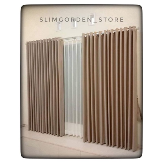 Gorden jendela besar jumbo L.310 × T.270cm gorden jendela blackout import Grade-A