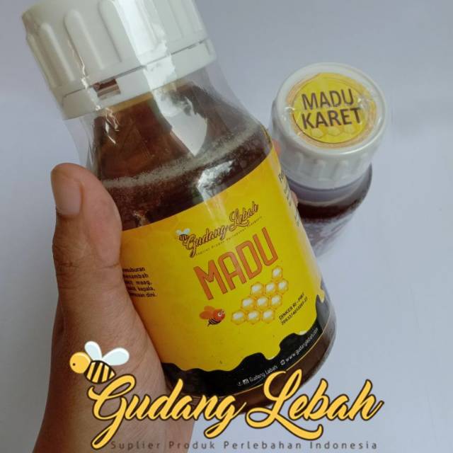 

Madu Karet Langsung dari Petani Madu, Madu Nektar Bunga Pohon Karet Kemasan 350 gram