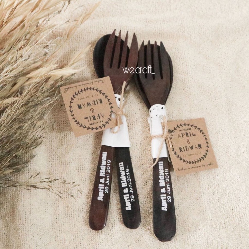 Souvenir Sendok Garpu Kayu