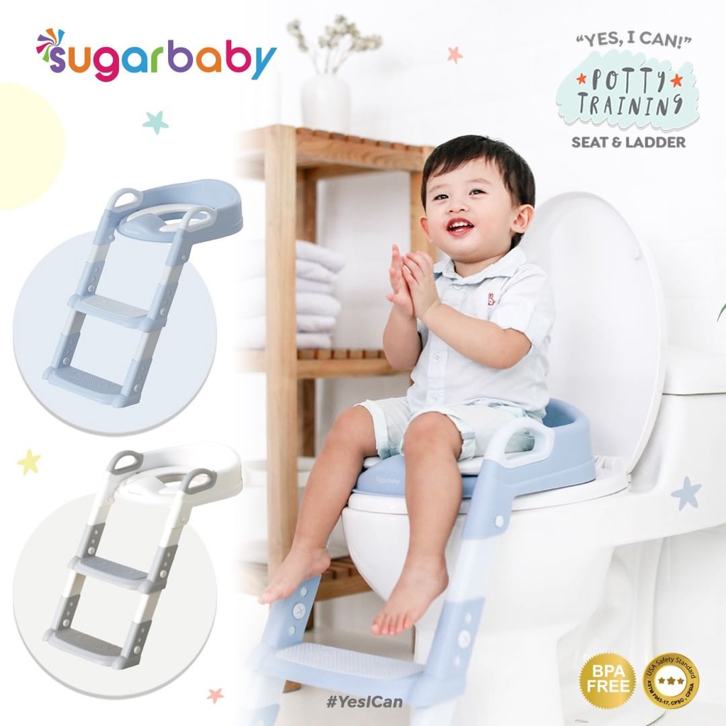 SUGARBABY POTTY TRAINING SEAT&amp;LADDER / POTTY SEAT TOILET TRAINING ANAK