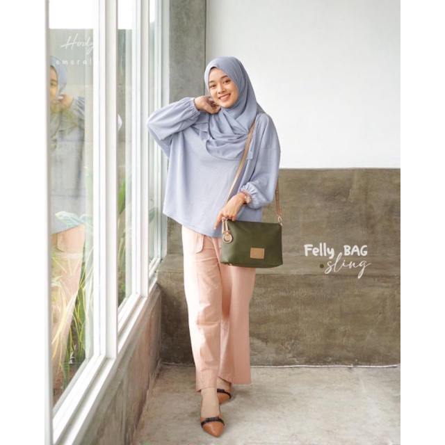 Tas Selempang Wanita Original Anti Air / Waterproof  ( Felly Bag By Hody )