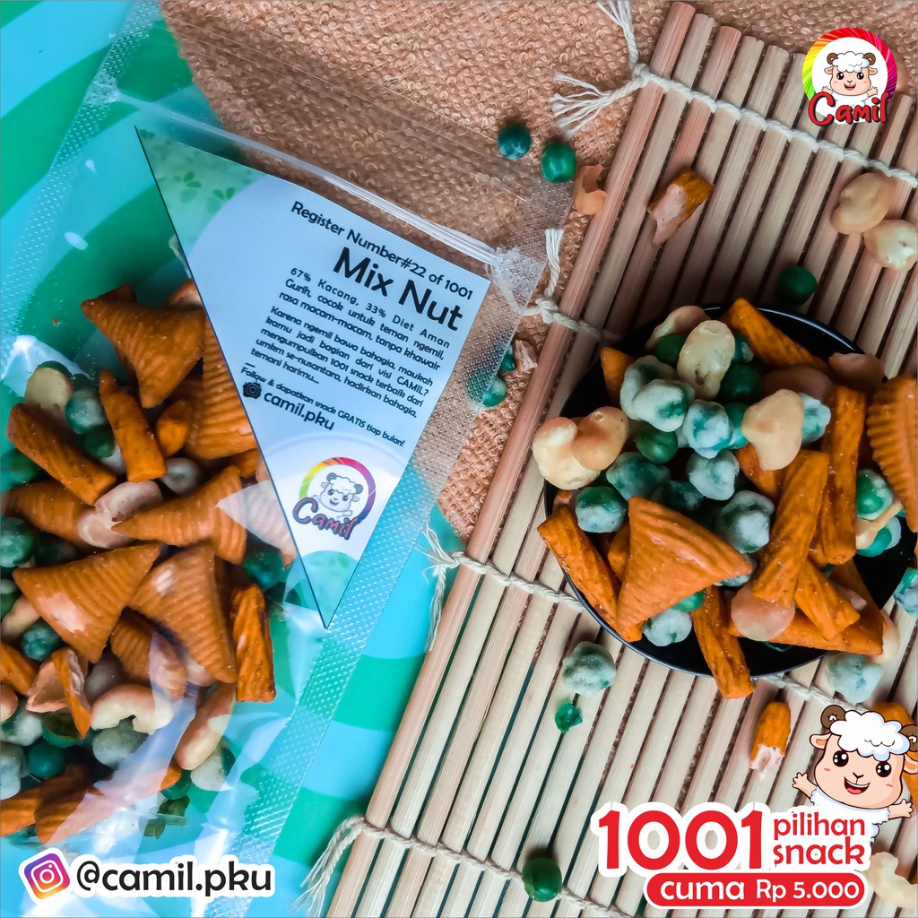 

[CAMIL REG.0022] MIX NUT , CEMILAN / SNACK KACANG CAMPUR