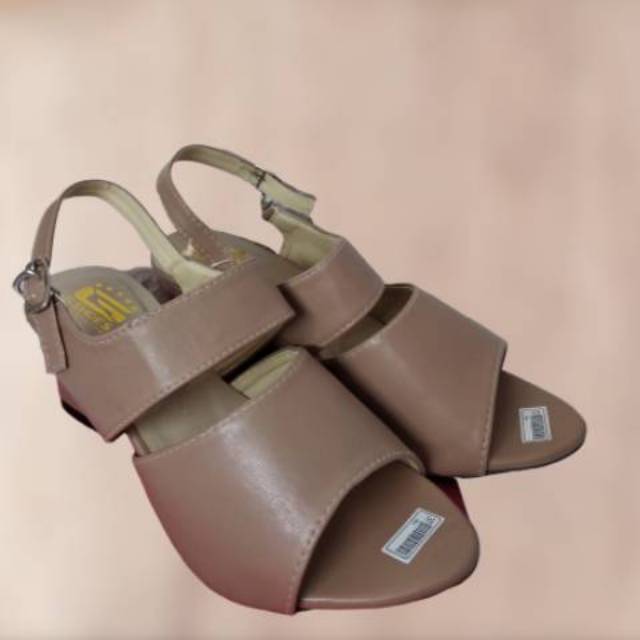 Sandal Hak Tahu G Shoes Elishabet Mocca